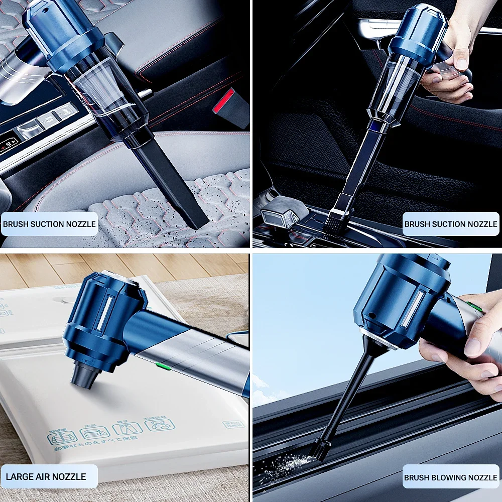 SZUK Car Vacuum Cleaner Foldable Handheld Mini Vacuum Cleaner Wireless Strong Suction Cleaner Cleaning Machine Car Vacuum