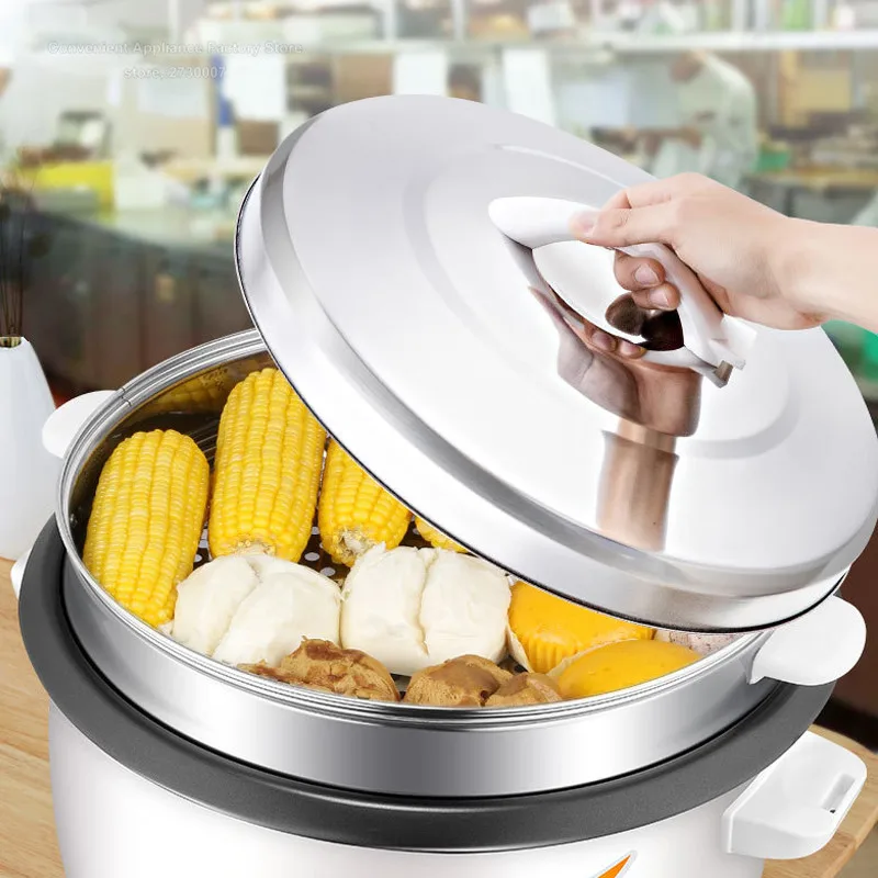 Commercial Rice Cooker Non-Stick Coating Large Capacity Fast Rice Cooking Pot For Restaurant Breakfast Shop 8-45L