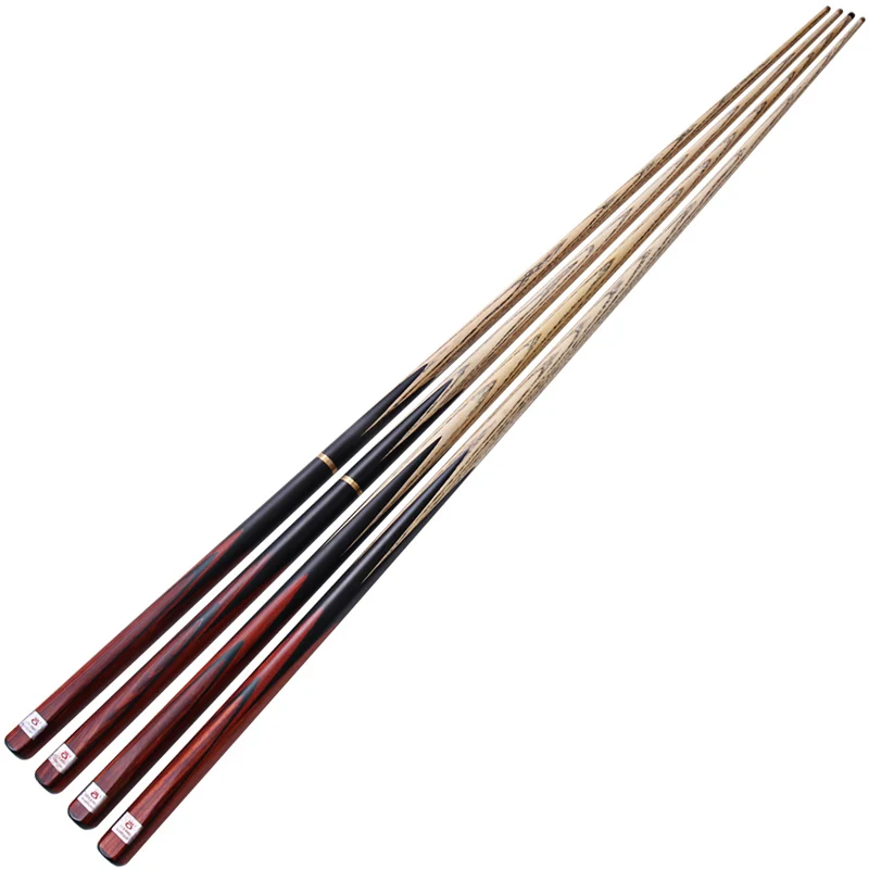 OMIN-Professional Snooker Cue Billiard Stick Original 3/4 Split Ash Wood Tip, Size 9.5mm, 10mm, 11.5mm, One Piece,With Extender