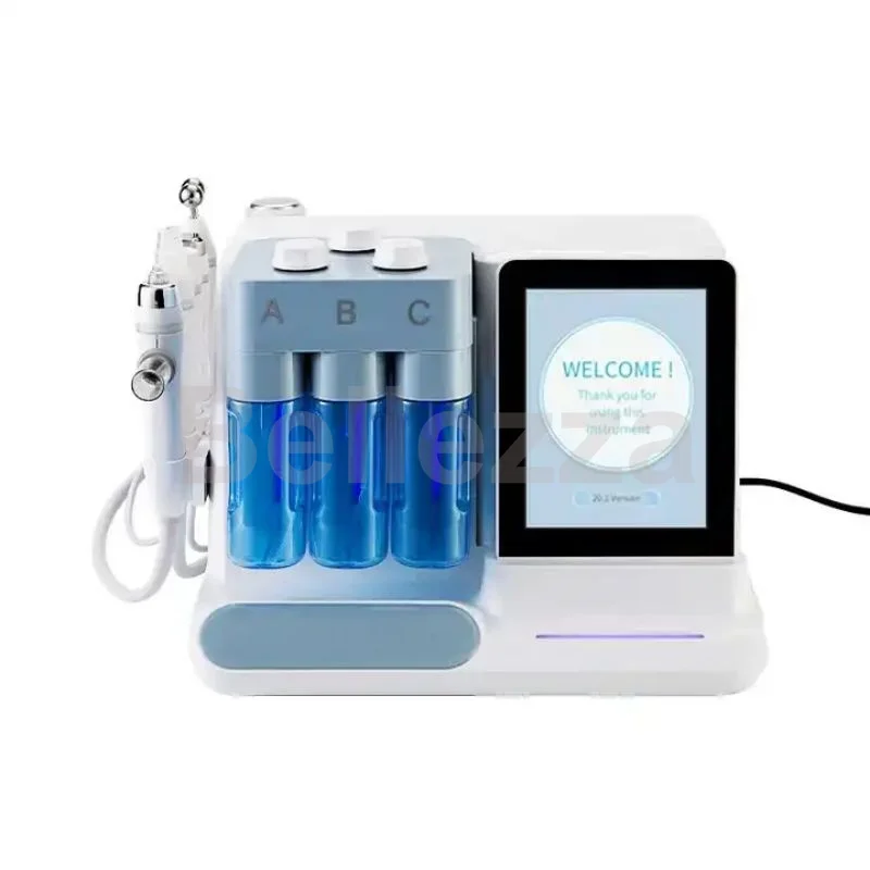 New 6 In 1 Small Bubble Hydrogen Facial Machine Hydra Microdermabrasion Facial Cleaning Lifting Pore Shrink Bubble Spa Machine