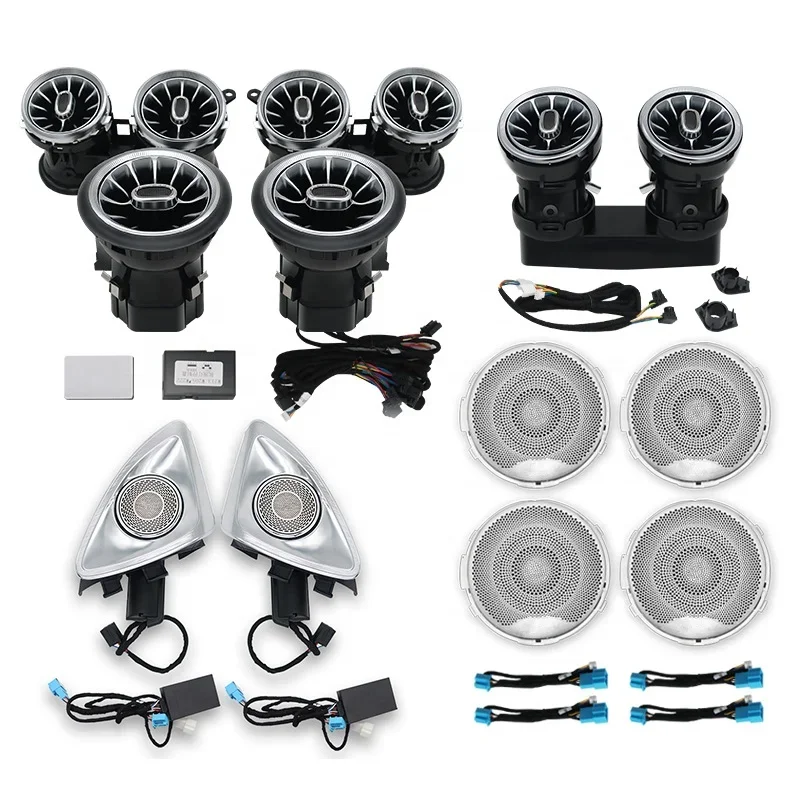 

W213 Full Set Ambient Light Kits Tweeter Speakers Rotary Treble Air Vents For M-Benz E-Class W213