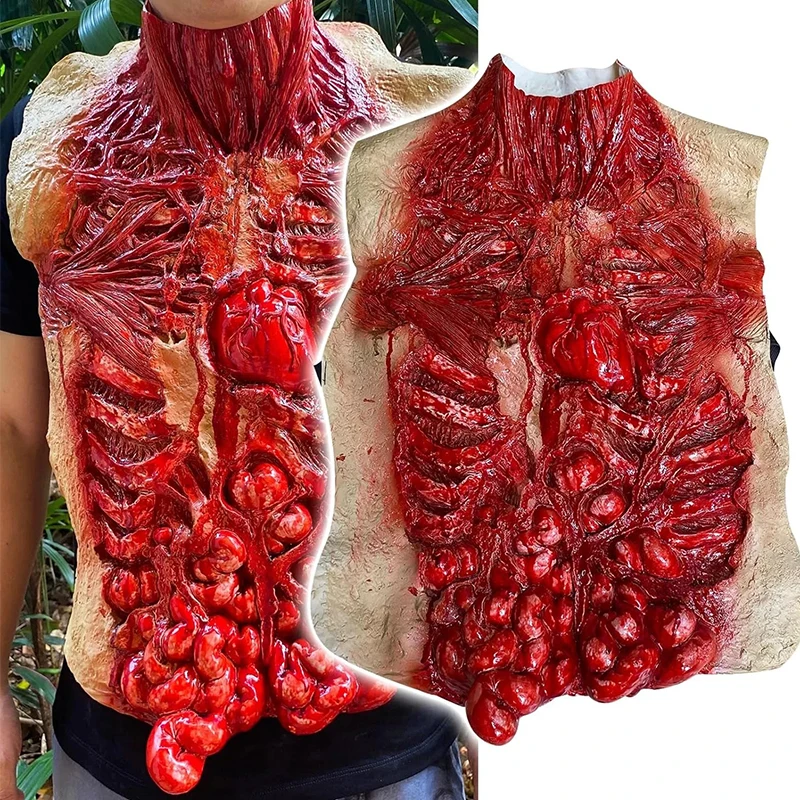 Halloween Horror Props Horror Viscera Belly Haunted House Escape Room Spoof Latex Belly Halloween Bloody Gut Belly Props