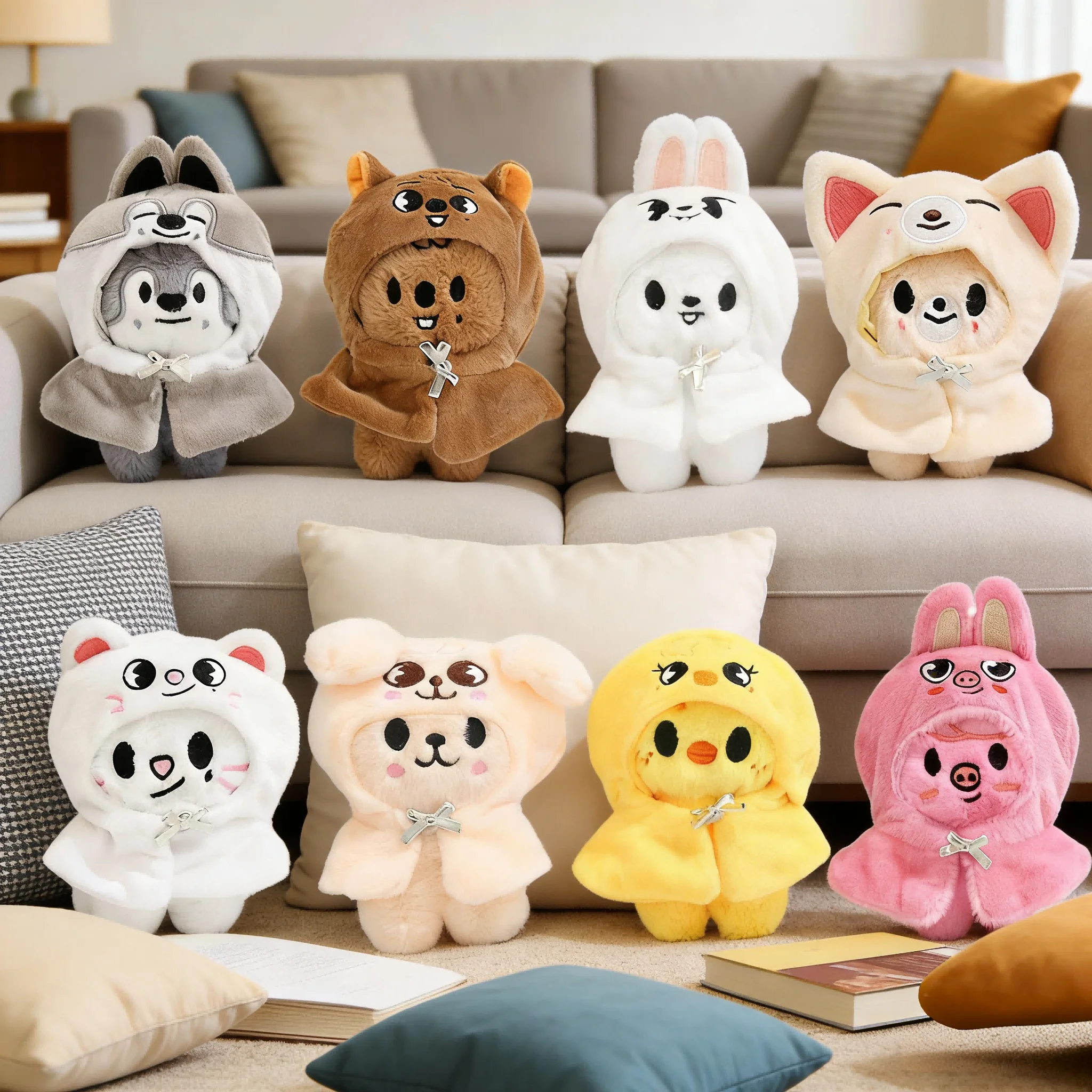 

12 см SKZOO KPOP STRAYKIDS кукла-накидка BANG CHAN FELIX Hyun Jin кукла плюшевая кукла коллекция подарок