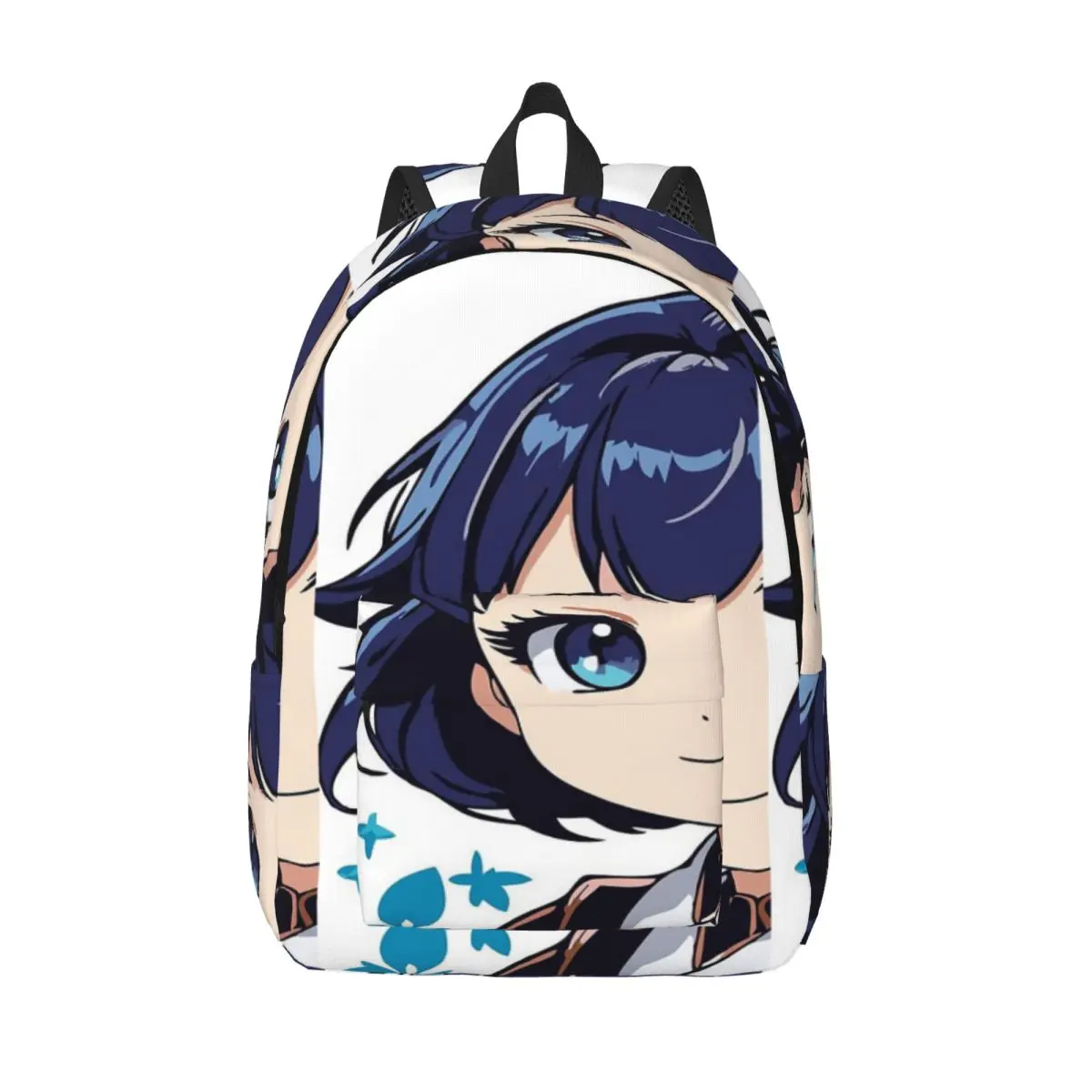 

Очаровательная девушка в стиле аниме с цветочным дизайном. Простой и стильный рюкзак. Холщовый рюкзак. Мужской рюкзак.