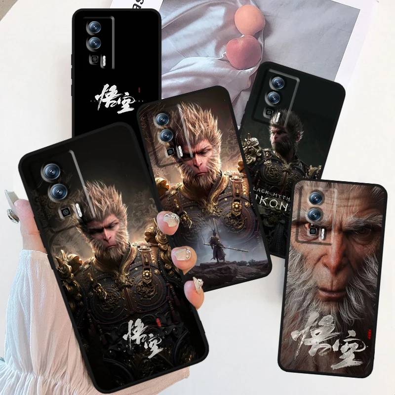 Black Myth Wukong Game Cool For Xiaomi Redmi 9A 9C 9AT 10C 9 9T 10 12C 13C A3 12 K60 A1 K50 K40 5G Black Soft Phone Case