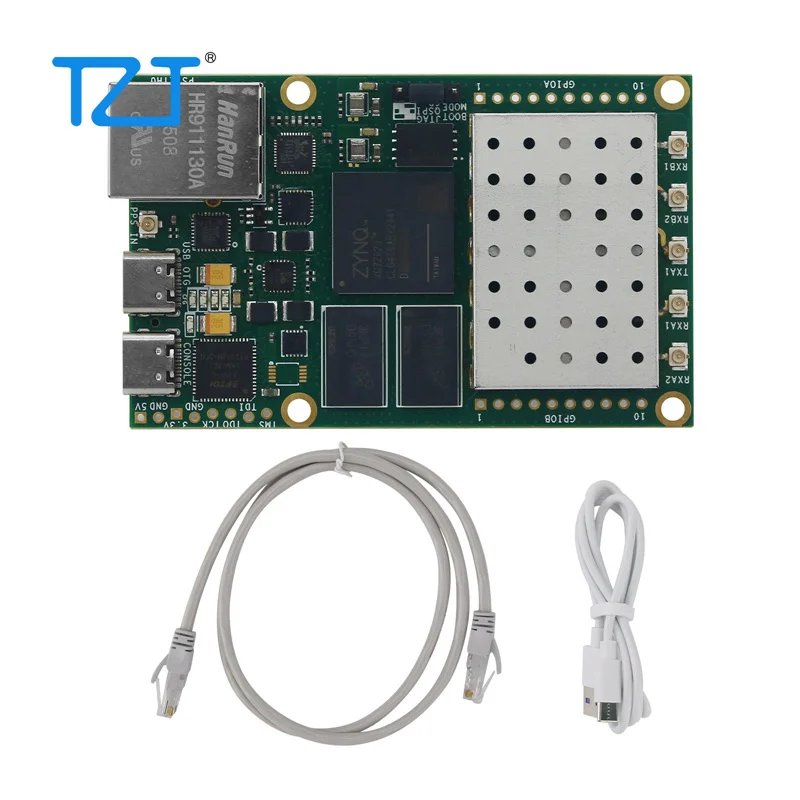 TZT 70MHz-6GHz 8/4-Channel Phase Synchronization Receiving SDR Development Board Based on XC7Z020-2CLG400I+4pcs/2pcs AD936X