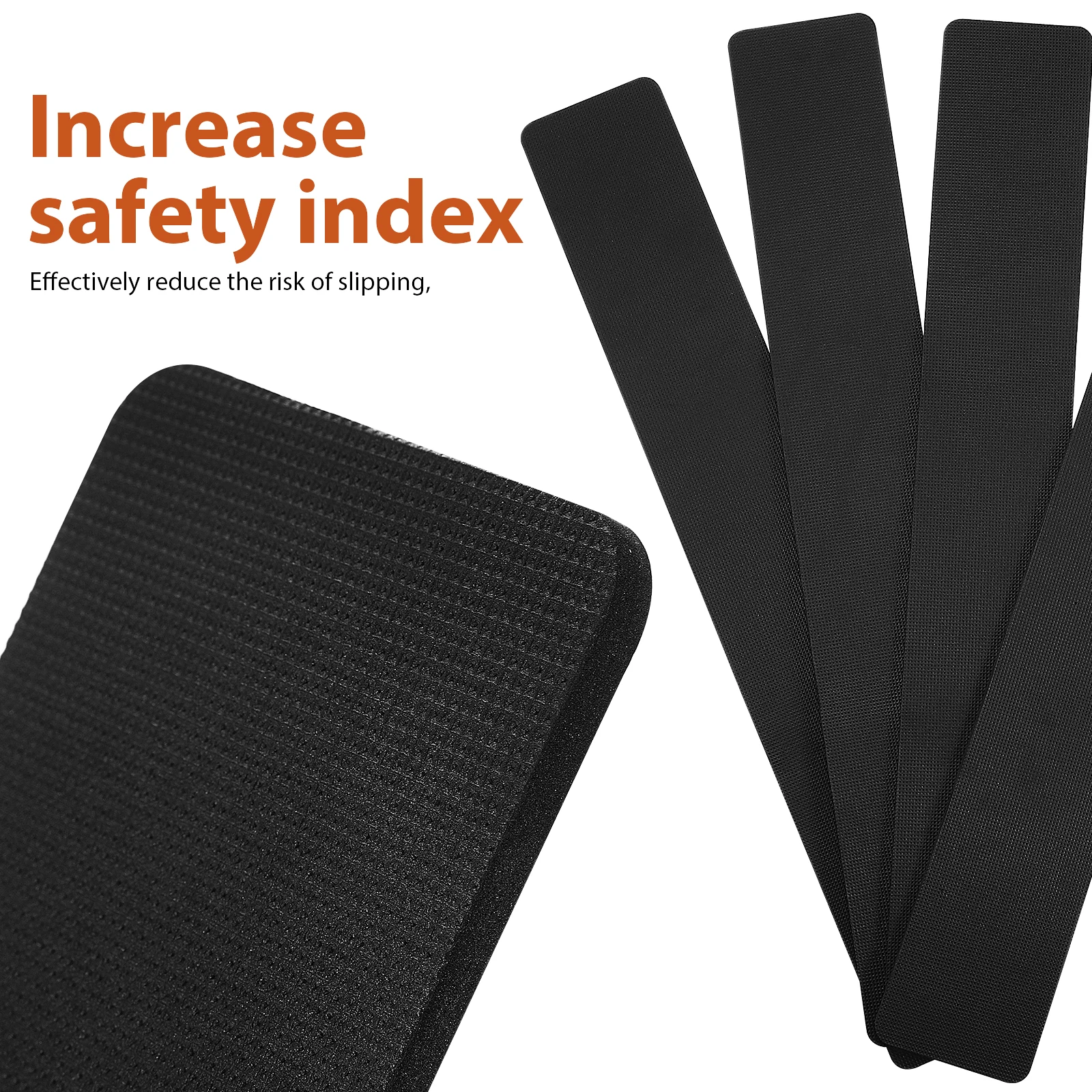 

4 Pcs Anti Slip Pads 11 75x76 5x0 7cm Black Non Skid Furniture Grippers for Hardwood Floors Couch Chairs Stoppers Protectors