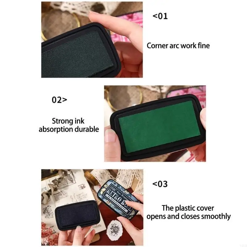 Y5LB Oil Based Pad Washable Pad Stamp Pad Color For Journaling