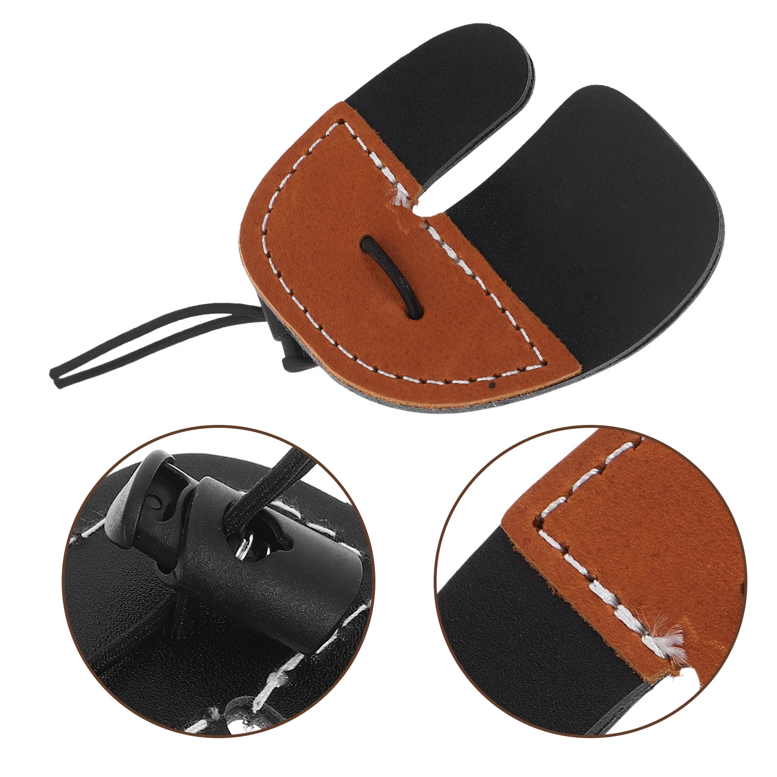 

Archery Finger Guard Protection Tab Right Hand Safe Comfortable Archery Practice Gear Finger Tabs Practice Gear