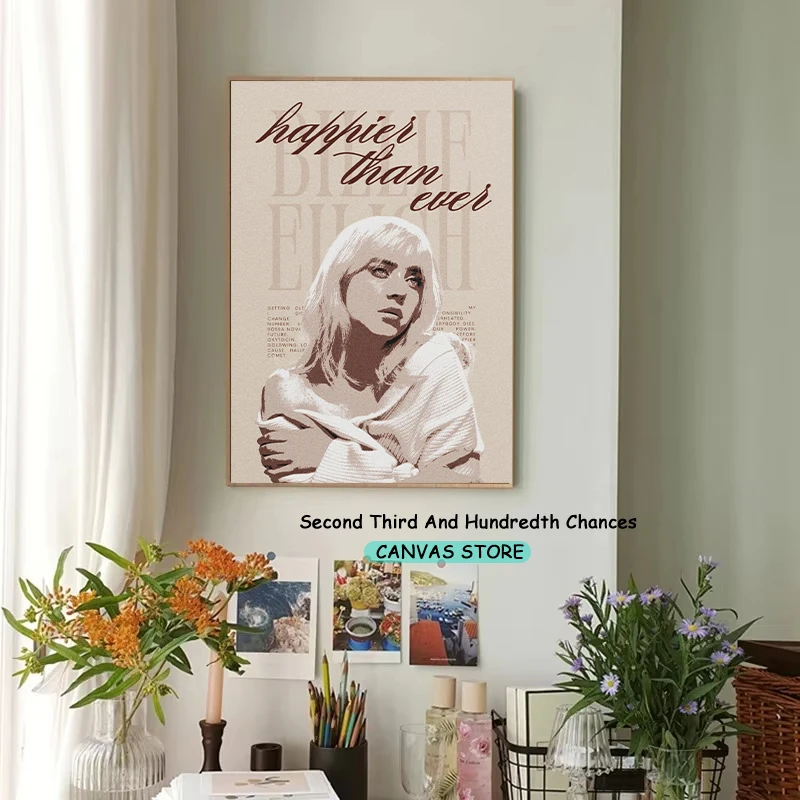 سعيد من أي وقت مضى ألبوم الموسيقى خمر تصميم المغني الشعبي ألبومات الموسيقى الساخنة المشارك حائط لوح رسم صورة ديكور المنزل هدية