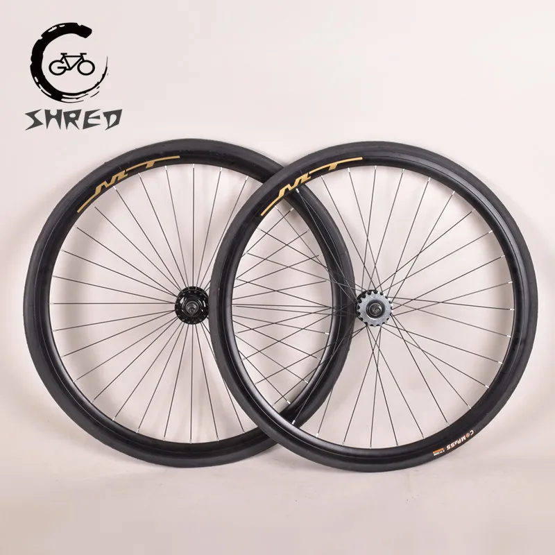 

700C Fixed Gear Bike 30MM Wheels Aluminum Alloy Fixie Wheelset Single Speed Bike Racing Track Wheel with 32H Bearing Hubs