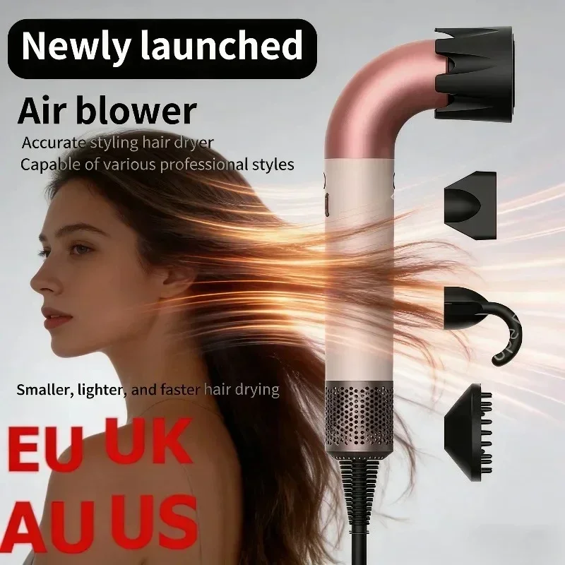 

Professional Leafless Hair Dryer - Negative Ion Hair Styling Tool, Constant Anion Electric Dryer for Salon-Quality Care