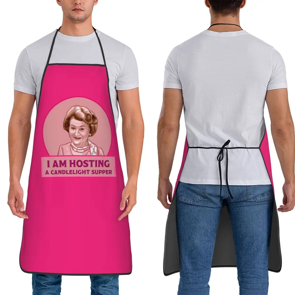 

Фартук-нагрудник Hyacinth Bucket Apron для шеф-поваров, без рукавов, для кухни, уборки, рисования, для женщин и мужчин