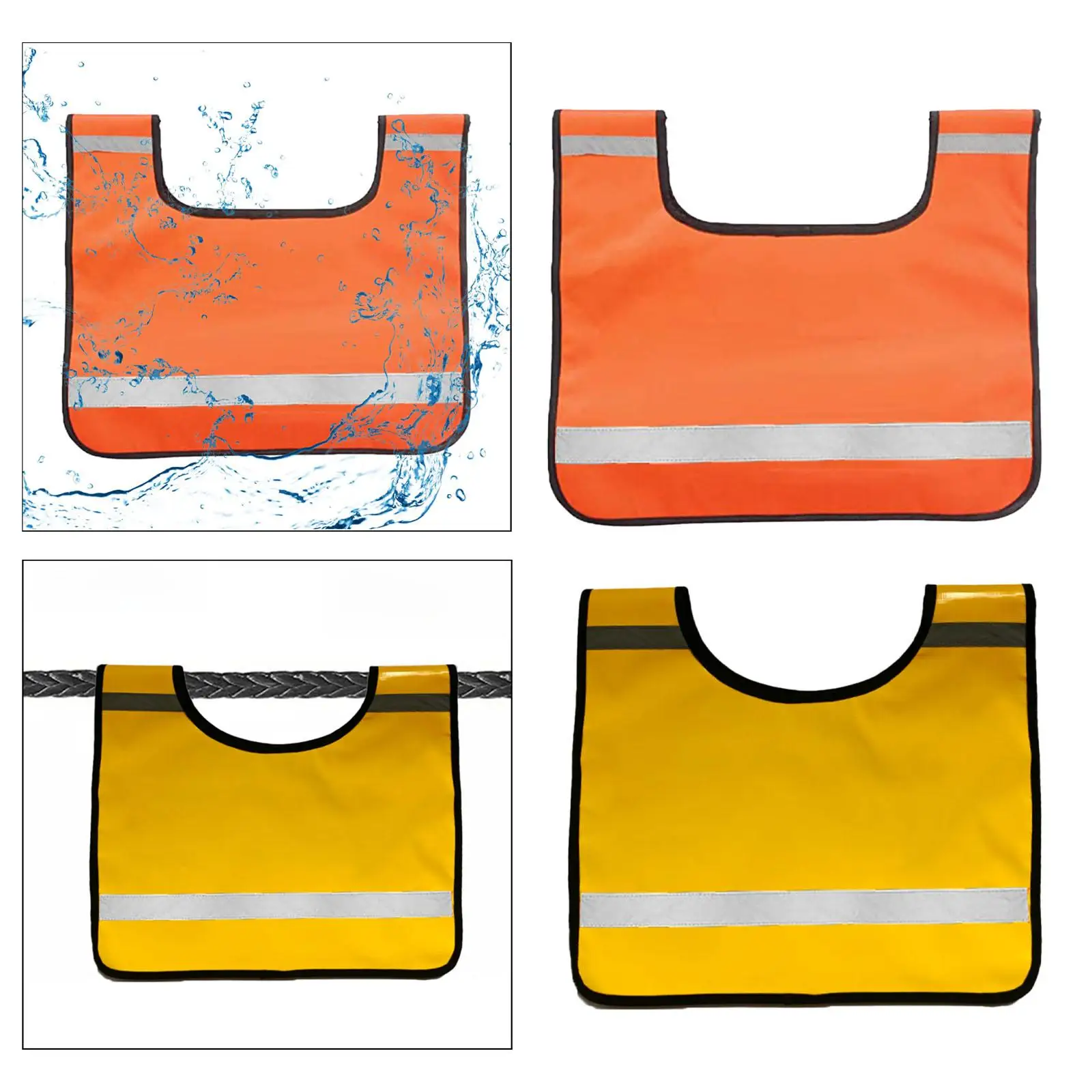 

PVC Winch Damper Cushion Pad High Visibility Reflective Strip Safe Recovery Blanket for Vehicle Emergency Towing