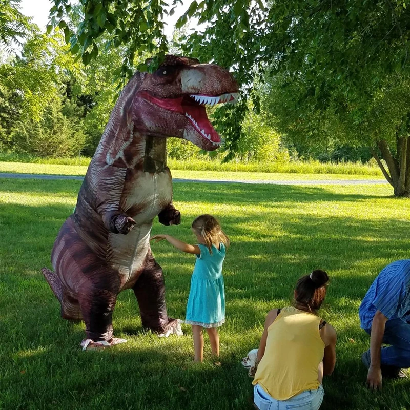 

Tyrannosaurus Rex Inflatable Costume Adult Dinosaur Fun Costume Halloween Dinosaur Party Funny Performance Costume
