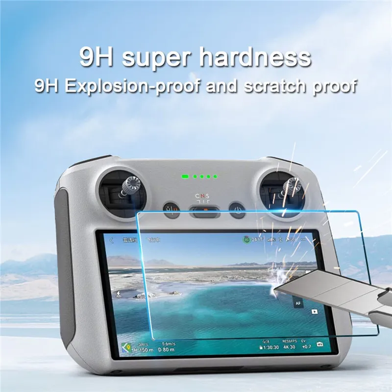 Pelindung Layar Kaca Tempered untuk DJI Mini 3 Pro Remote Control Film HD Antigores dan Aksesori Pelindung Layar Water Drop