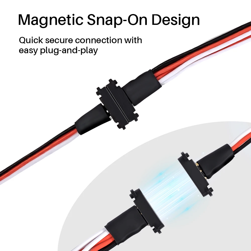 9IMOD 20CM 30CM Magnetische Modell Kabel 3-Pin Magnetische Y-draht Männlich zu Weiblich Verlängerung Blei draht Für RC Autos Boot Flugzeug DIY Modelle