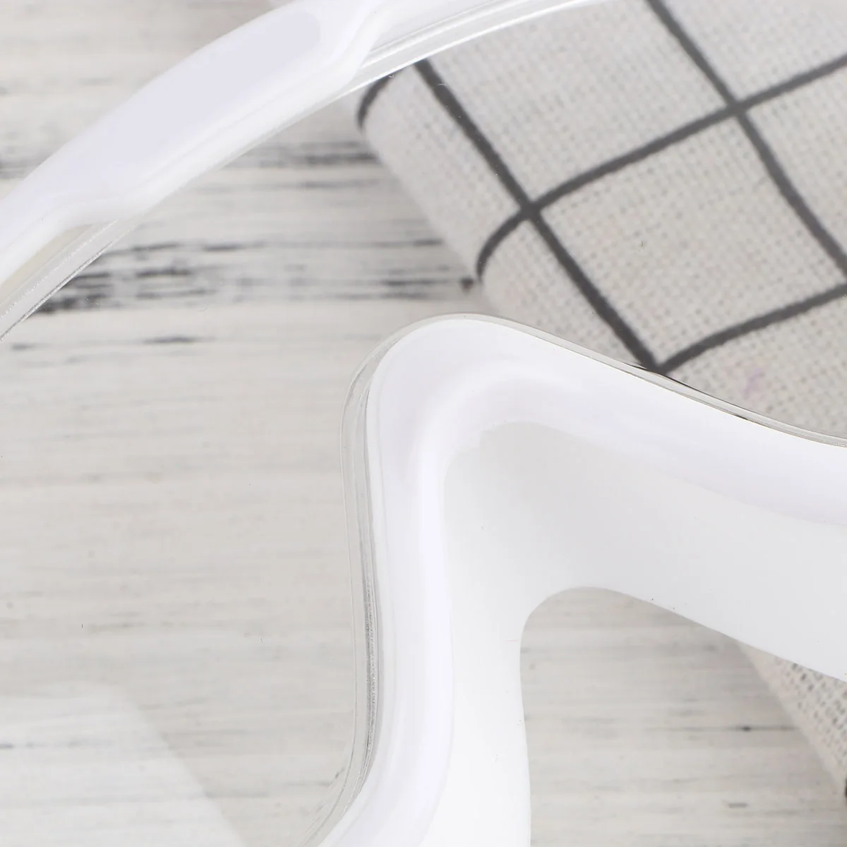 1 قطعة نظارات سباحة احترافية مقاومة للماء ومضادة للضباب، شريط قابل للتعديل، نظارات سباحة مريحة من السيليكون باللون الأبيض #6