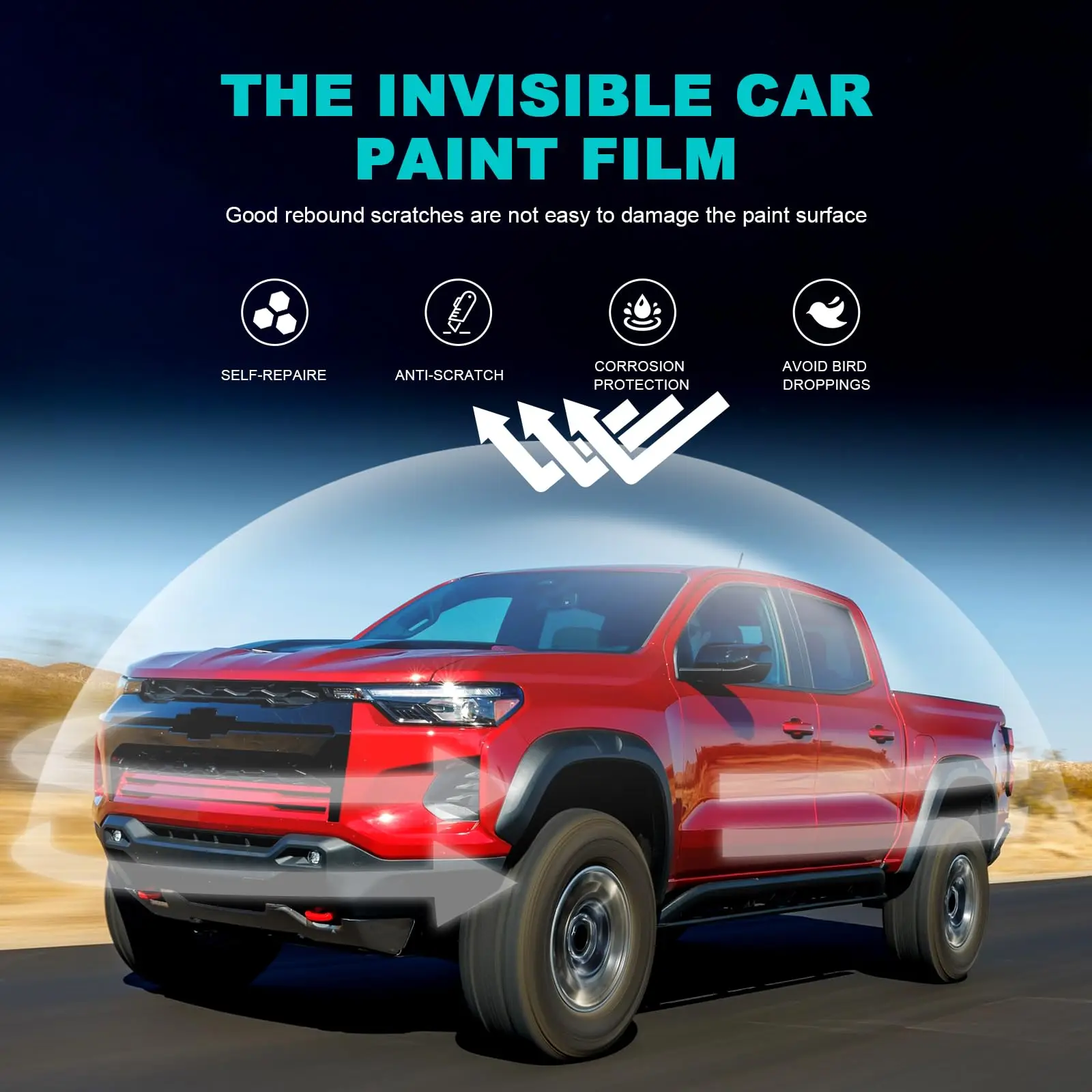 

For Chevrolet Colorado ZR2 2023-2024 TPU Paint Protection Film Self-Healing Clear Bra Pre-cut PPF Body Anti-Scratch Resistant