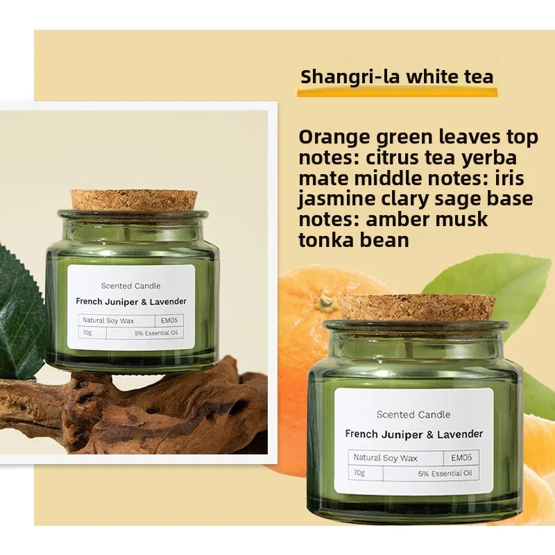 Household Scented Candles Fresh Premium Gift Box Soybean Wax Glass Gift Fragrance