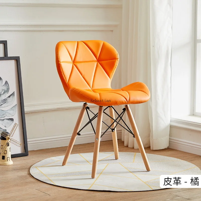 

Nordic Bedroom Home Leisure Minimalist Stool Negotiation Office Dormitory Desk Makeup Manicure Chair Furniture