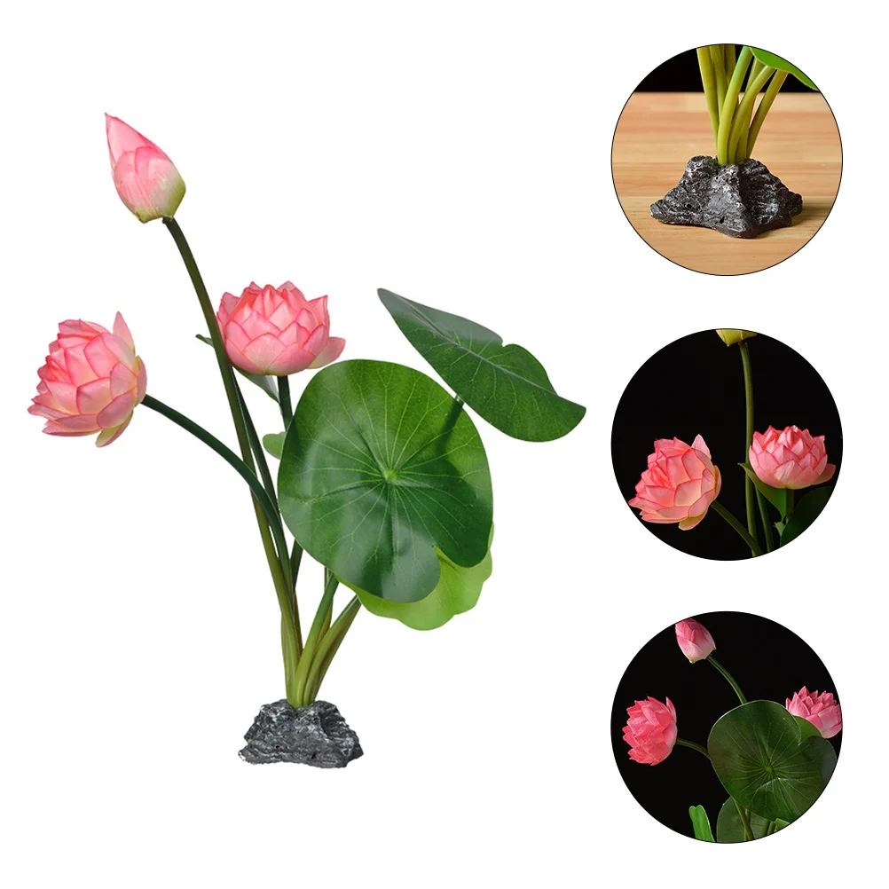 

Artificial Flower Adornment Sushi Dish Lotus Decor Exquisite Simulation Bloom for Restaurant Supply Japanese Cold Dish