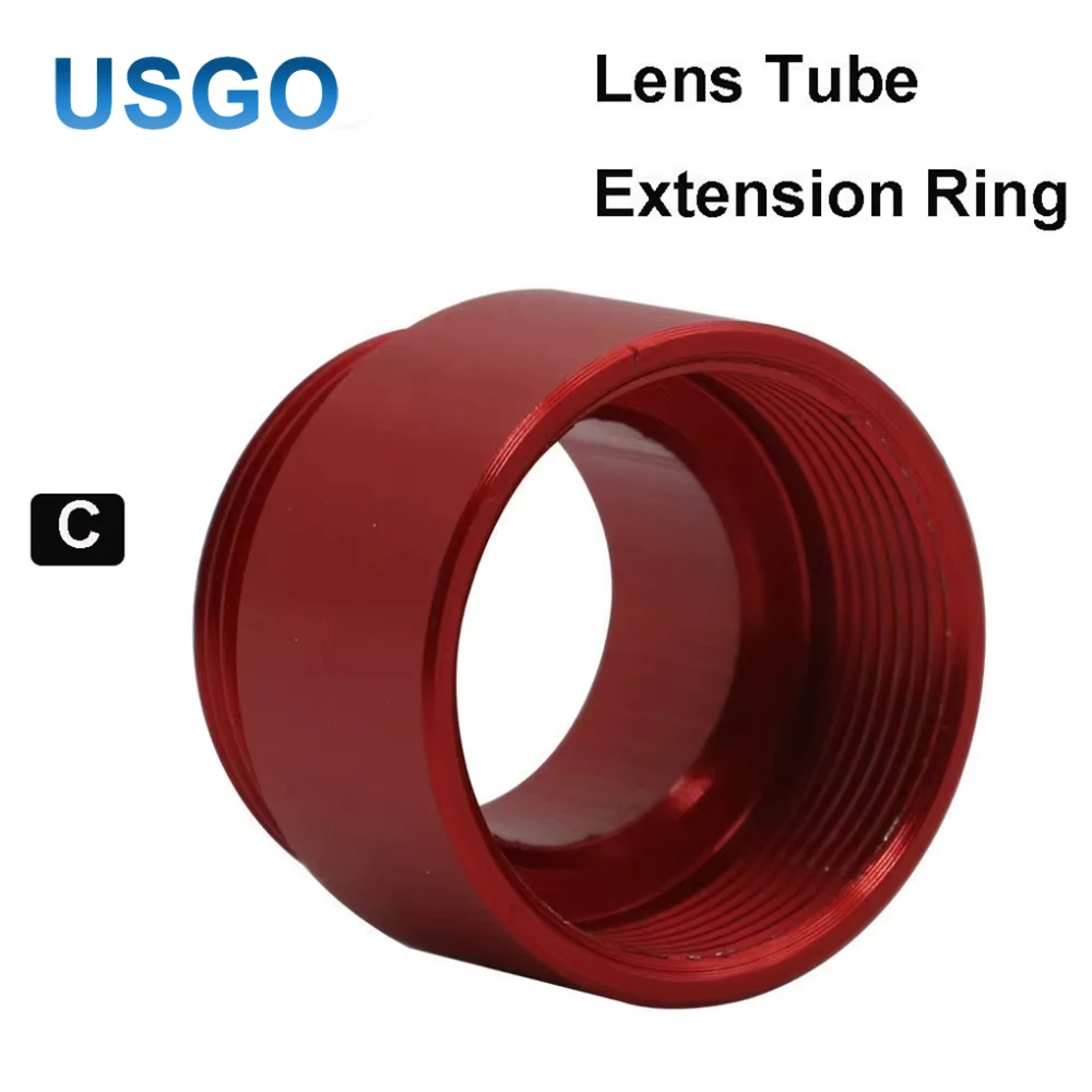 USGO أنبوب تمديد حلقة CO2 O.D.25mm عدسة أنبوب لعدسة D20 F63.5mm/127mm لآلة القطع بالليزر CO2 #5