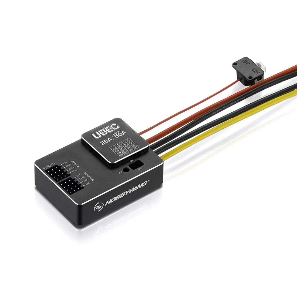 Hobbywing UBEC 25A 3-18S / 10A 2-6S / 5A 2-8S V2 Wasserdichtes Kleines Reglermodul Externes Schaltmodul für RC FPV Drohne
