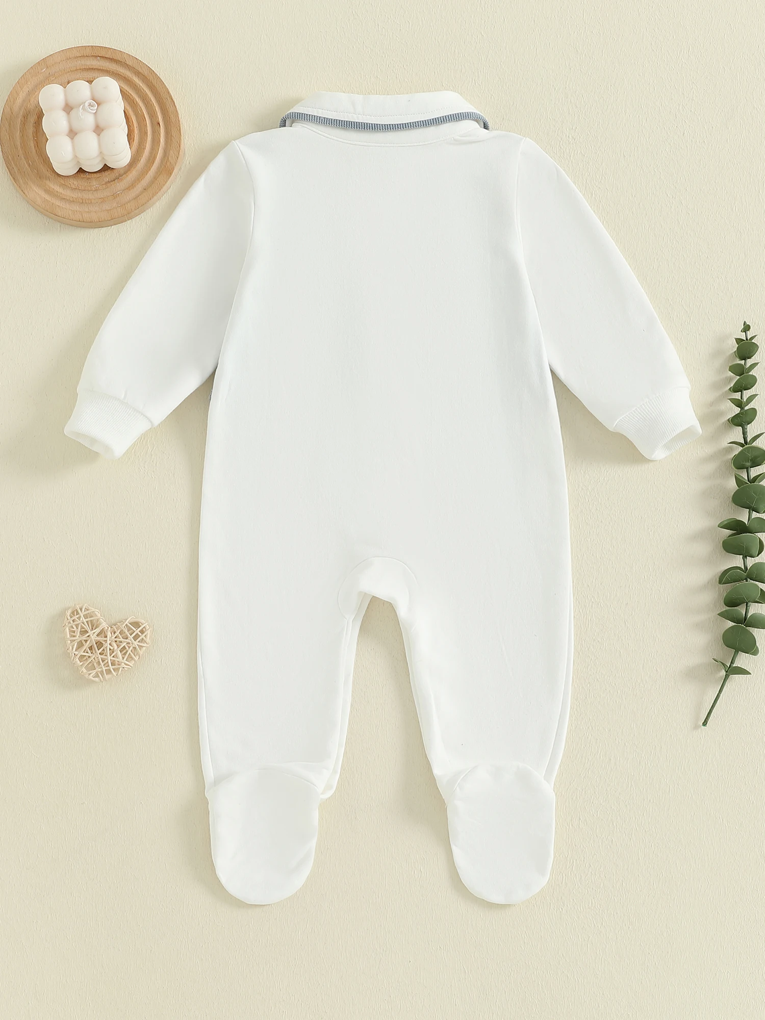 

Осенний джентльменский наряд для маленьких мальчиков, комбинезон из двух предметов с длинными рукавами и лацканами, полная длина, комбинезон с ногами