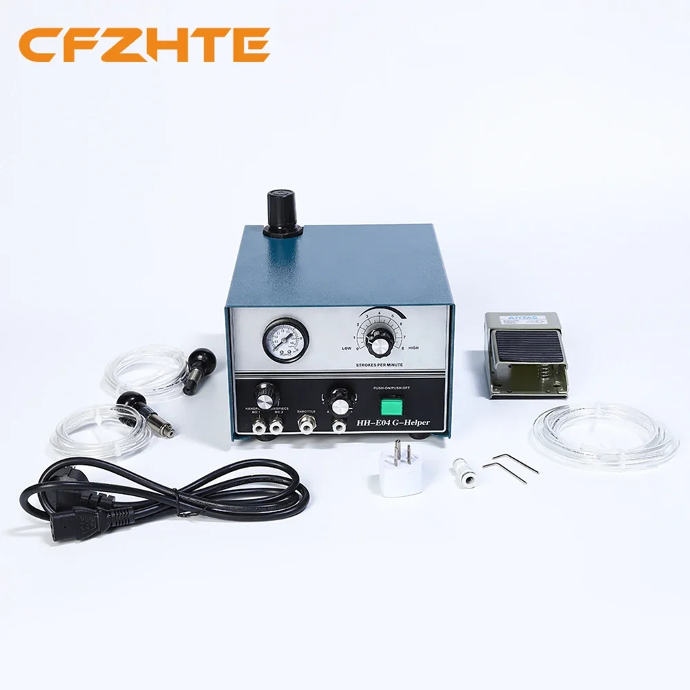 

E04 High Quality Graver Helper Pneumatic Engraving Machine With Two Handpieces Jewelry Tools & Equipment