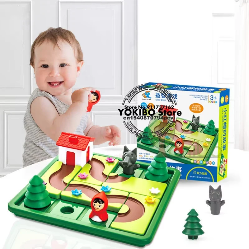 

Little Red Riding Hood Hide&Seek Board Games With Solution Skill-Building Puzzle Logic Game Training Toy Children Gift