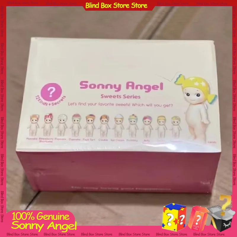 Sonny Angel Sweets Series Blind Kawaii Candy Pudding Doll Toy Cartoon Mystery Box Christmas Birthday Holiday Gift Collection