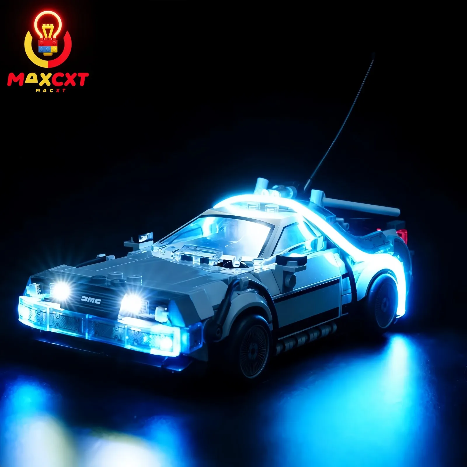 MAXCXT LED Light For LEGO 77256 Back to the Future Time Machine DIY Decorative Lamp Not Include Building Blocks Set