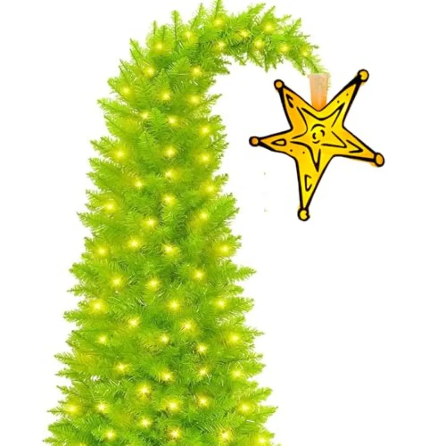 

Christmas Tree Topper, Make Your Whobilation Tree Come to Life with This Topper, 8.2" Christmas Star Tree Topper for Holiday Ch