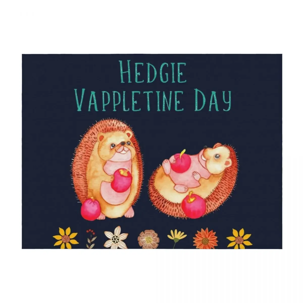 

Hedgehog Valentines Day Throw Blanket Cute Plaid Sofa Quilt Weighted Tourist Blankets