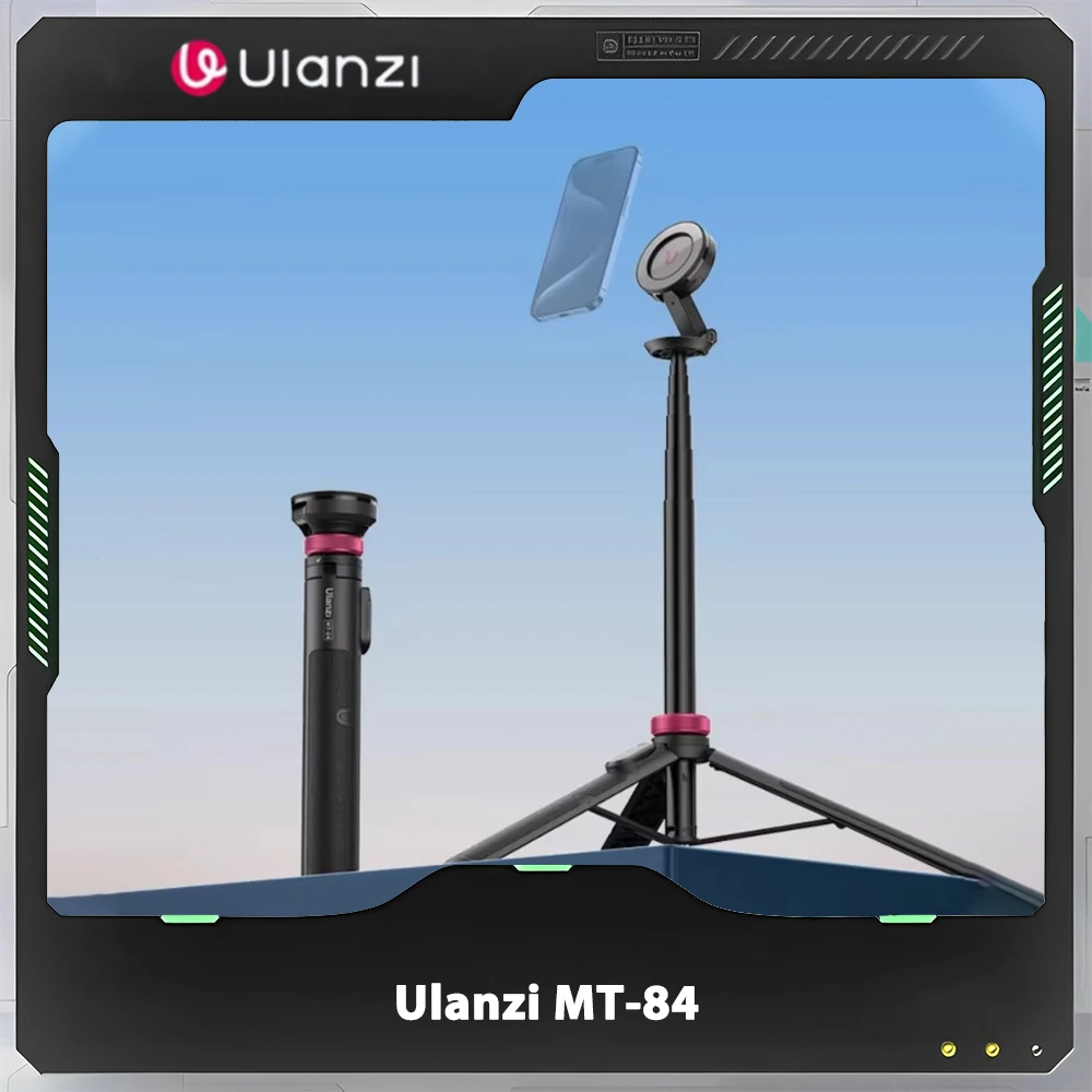 Ulanzi Mt-84 Magnetic Selfie Stick Tripod 1.53m Wireless Bluetooth Remote Phone Extension Phone Live Streaming Vlog Customized