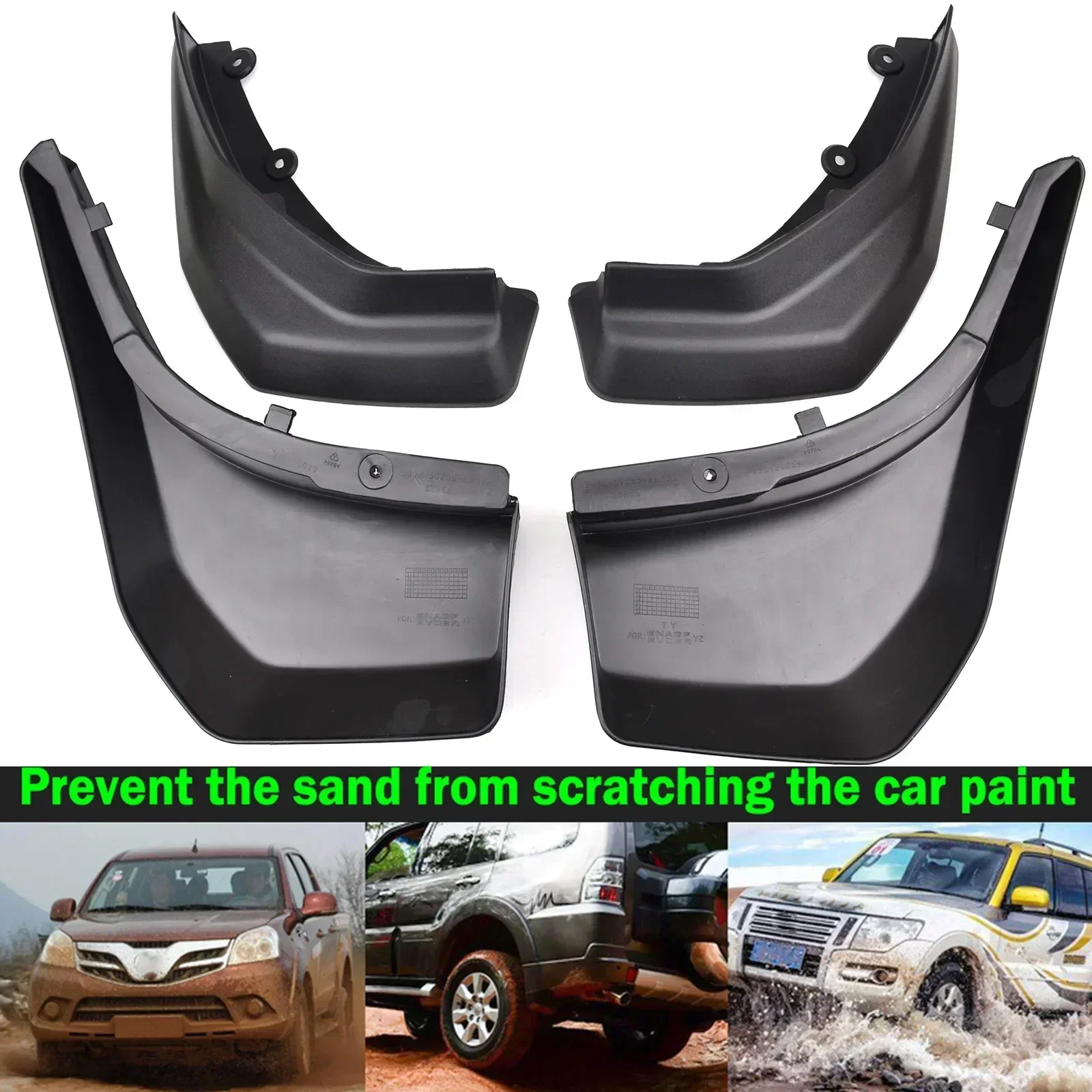 Set Mud Flaps For RANGE ROVER EVOQUE 2012 - 2018 PURE PRESTIGE Splash Guard Mudguard Front Rear Fender 2013 2014 2015 2016 2017