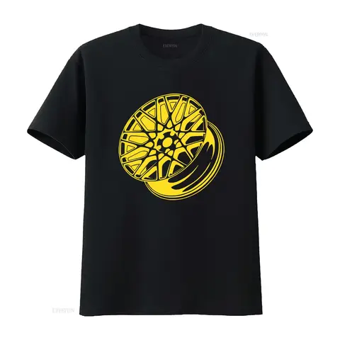 Rotiform BLQ Wheels Rim T Shirt for Men Stylish Wheel Design Print vintage Washed Versatile graphic Casual streetwear fashion