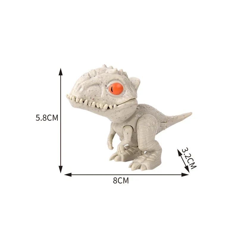 Jurassic Finger Dinosaurier Tyrannosaurus Modell Spielzeug für Kinder Finger Beißen Dinosaurier Bewegliche Gelenke Dinosaurier Spielzeug für Jungen Geschenk – Detail 20