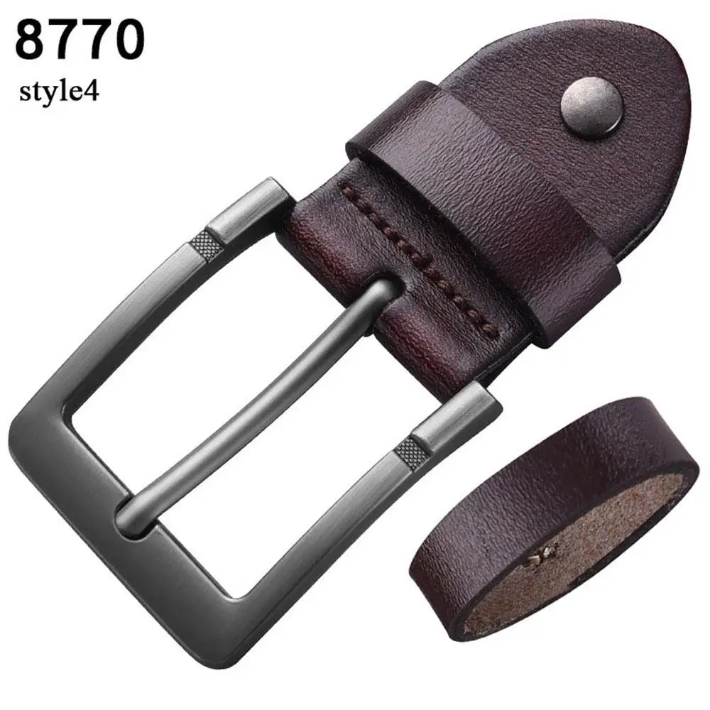 أحزمة جلدية مشبك دائم دبوس سبيكة حزام رئيس الاكسسوارات الحرفية العصرية حزام أبازيم رأس صغير مفيدة العصابات اليومية مشبك