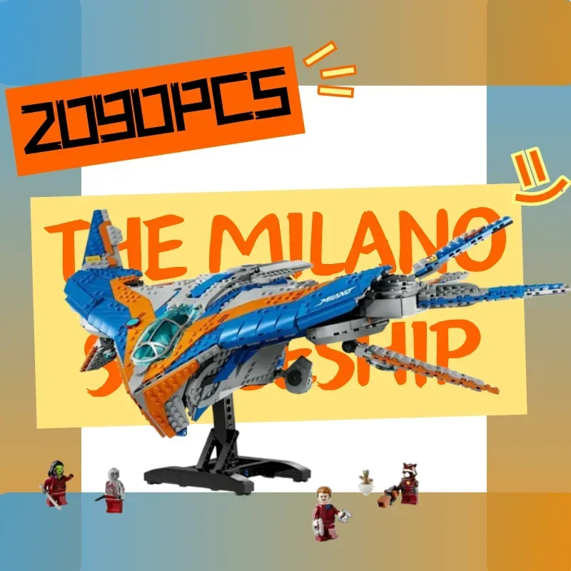 2025NEw2090pcs Super Fighter Revenger  The Milano Spaceship Galaxy Fit 76286 Blocks Christmas Birthday Gifts For Adults Children