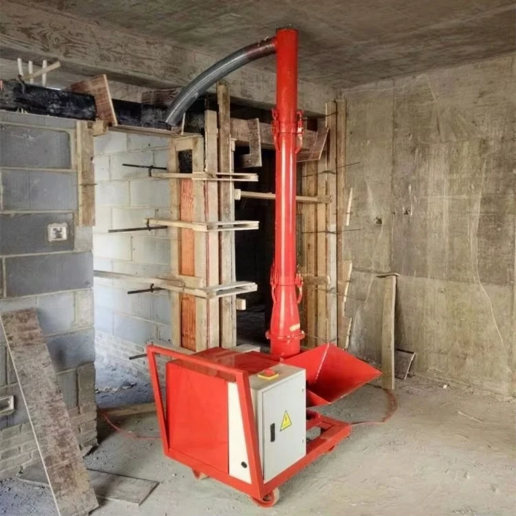 Small secondary structural column pump feeder/fine aggregate concrete mortar conveyor pump/indoor structure pouring machine