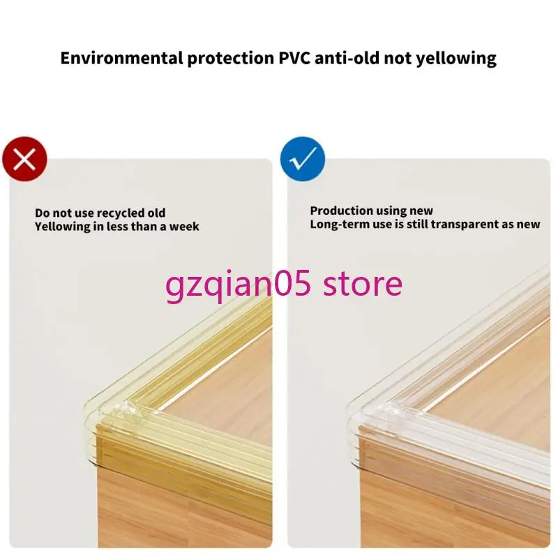 

N7ME Baby Proof Corner Protector Clear Invisible Edges Guard Reinforced Adhesive To Tile Glass Marble Surfaces