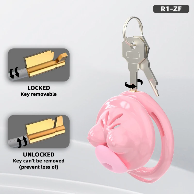 Kunci Keperawanan Mini Baru dari Karet Lunak CB Lock untuk Pria, BDSM, Alat Bantu Seks untuk Sissy dengan Kateter 6 Cincin, Mainan Seks untuk Pria