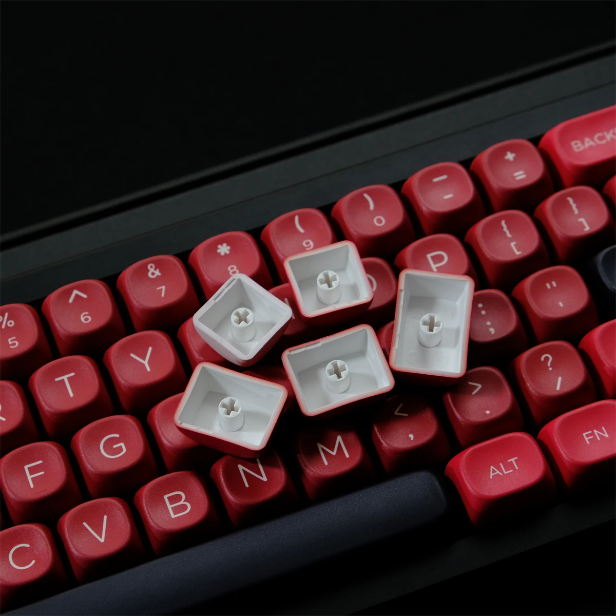 GMK-teclas de sublimación MOA para interruptores MX, teclas de teclado mecánico para juegos, perfil PBT, 126 teclas