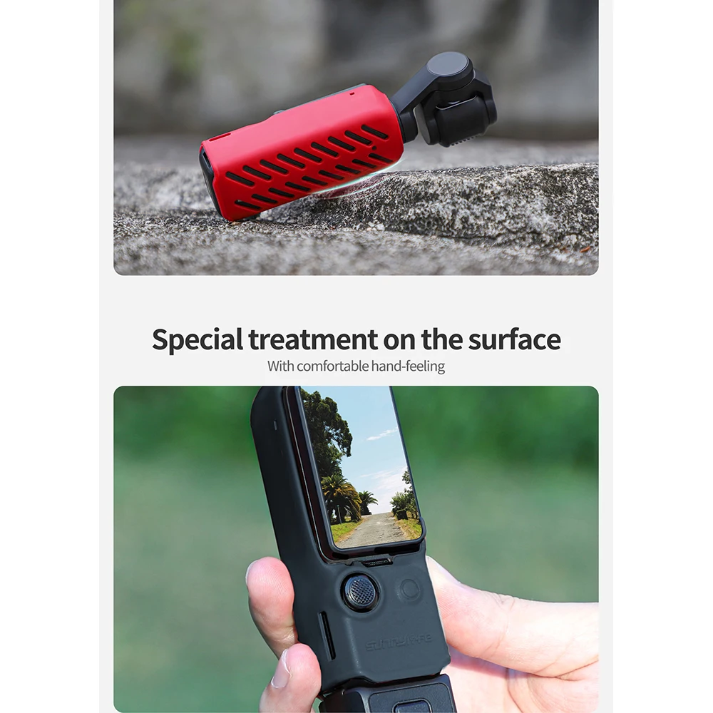 Djiロゴポケット付きシリコン保護ケース,3パンヘッドカメラ用保護アクセサリー