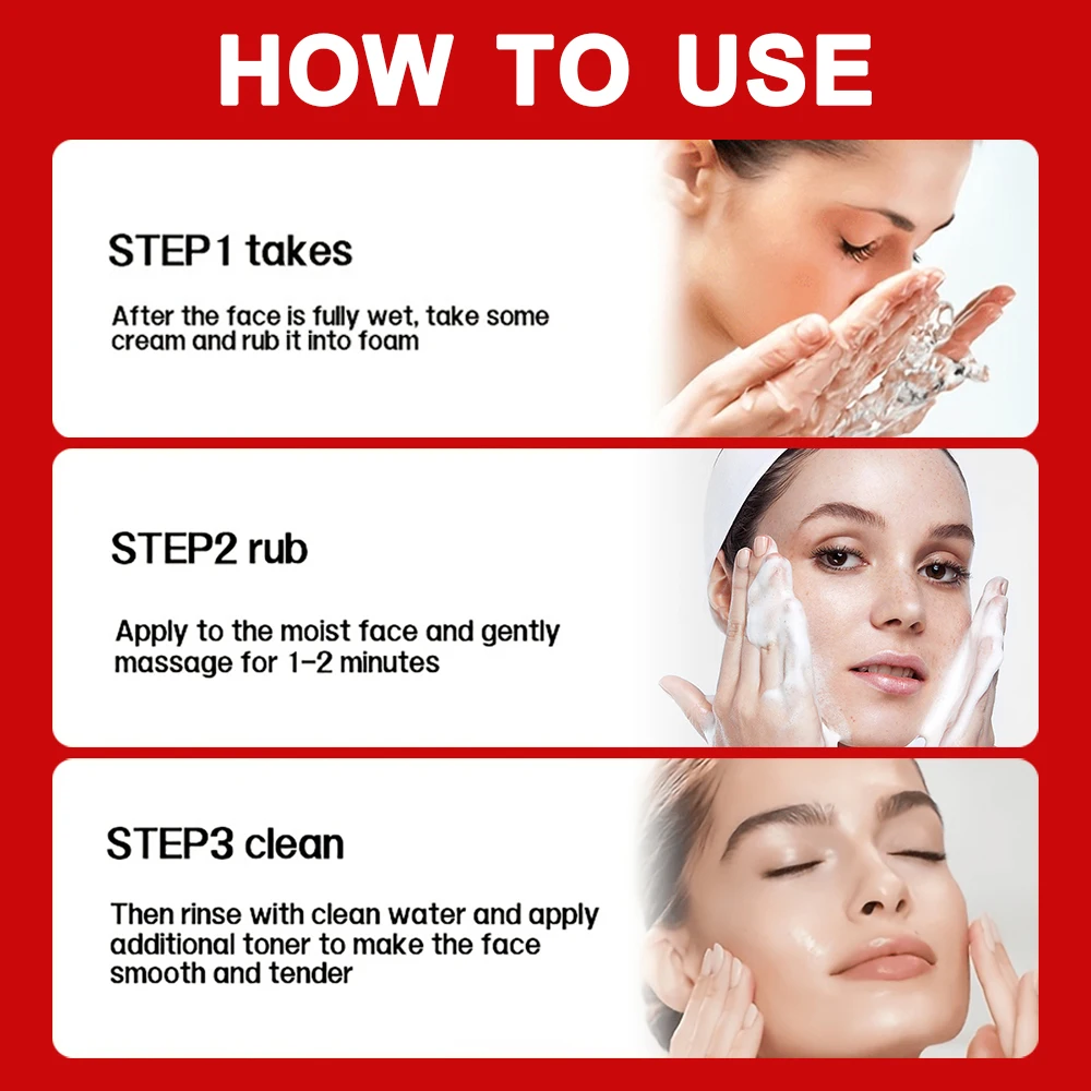 SUYARUN Kojic Acid Face Wash untuk Mencerahkan Kulit, Flek Hitam & Perawatan Jerawat, Pembersih Eksfoliasi dengan Formula Alami.