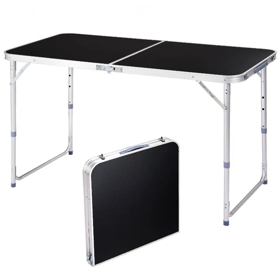 

4Ft Portable Multipurpose Folding Table black