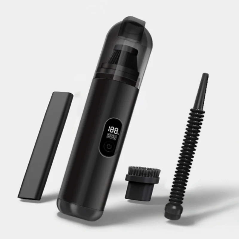 ポータブル充電式ハンドヘルド掃除機 - ペットの毛、ほこり、車、自宅、オフィス、旅行、狭いスペースに最適なコンパクトで強力な掃除機