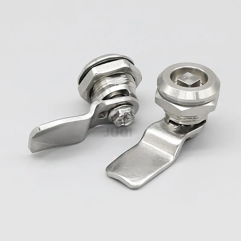 304 stainless steel triangle lock MS705 tongue lock opening 22mm distribution box equipment cabinet door elevator lock cam lock